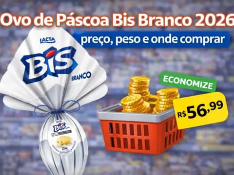 Ovo de páscoa Bis Branco