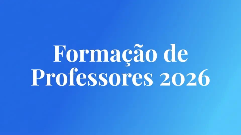 Formação de Professores Formação de Professores